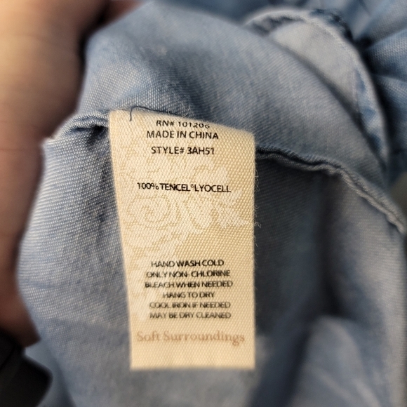 NWT Soft Surroundings Womens Tencel Tunic Top - Picture 8 of 9